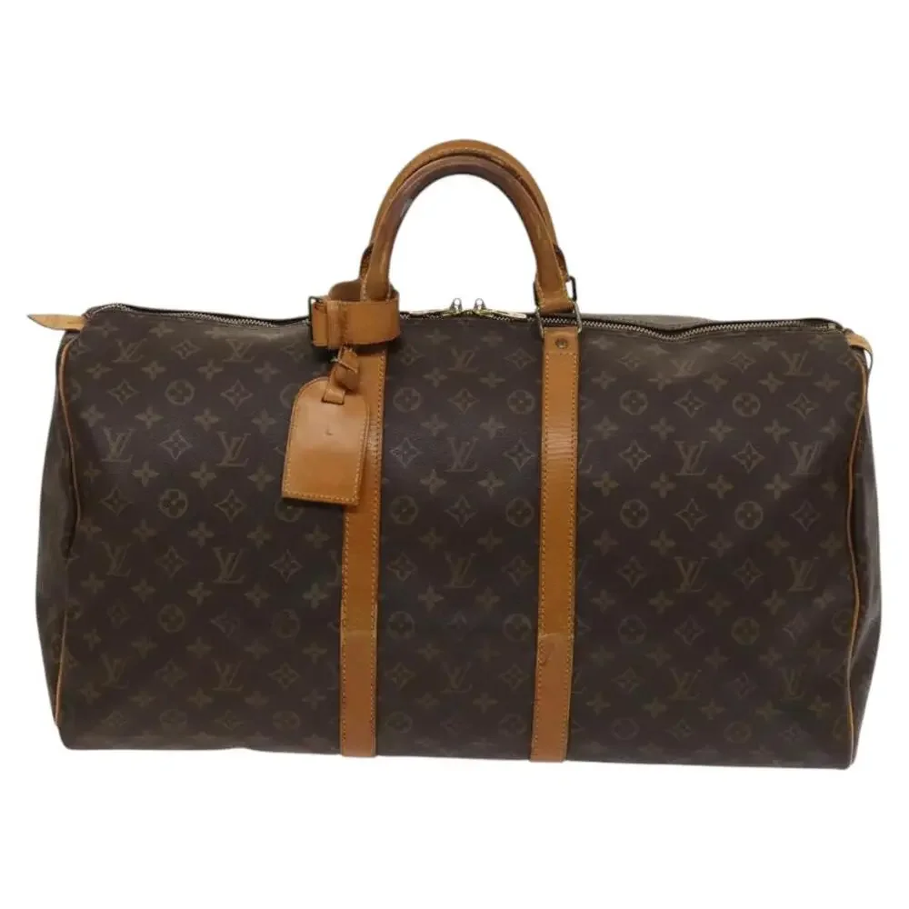 LOUIS VUITTON Monogram Keepall 55 Boston Bag M41424